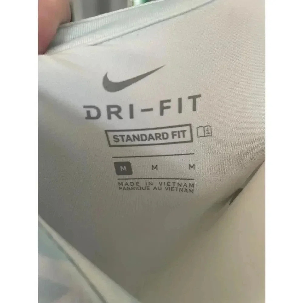 Women's‎ Nike Dri-Fit Standard Fit Sleeveless Polo Shirt - Light Blue - M - Picture 5 of 8